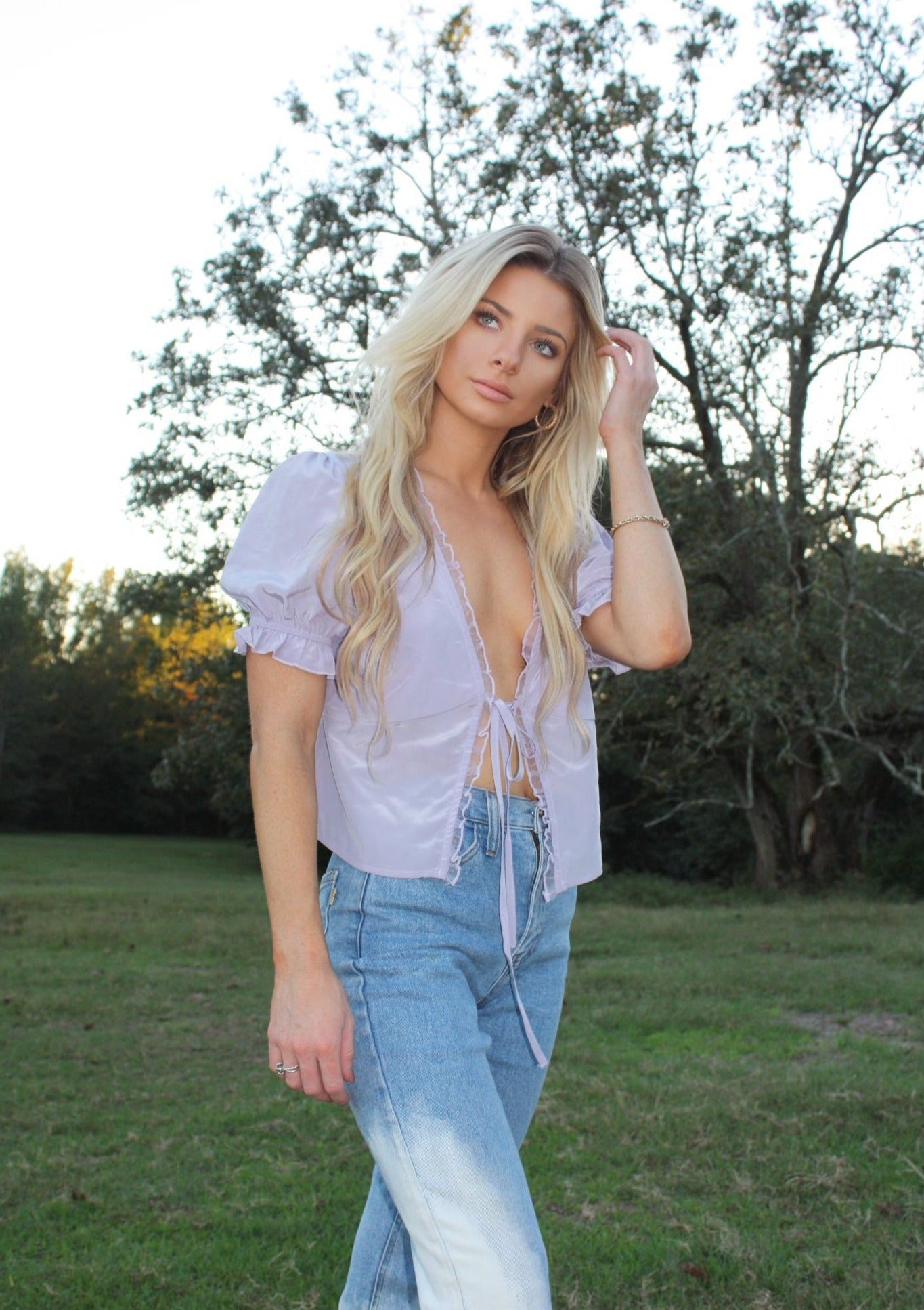 Lilac Bloom Top