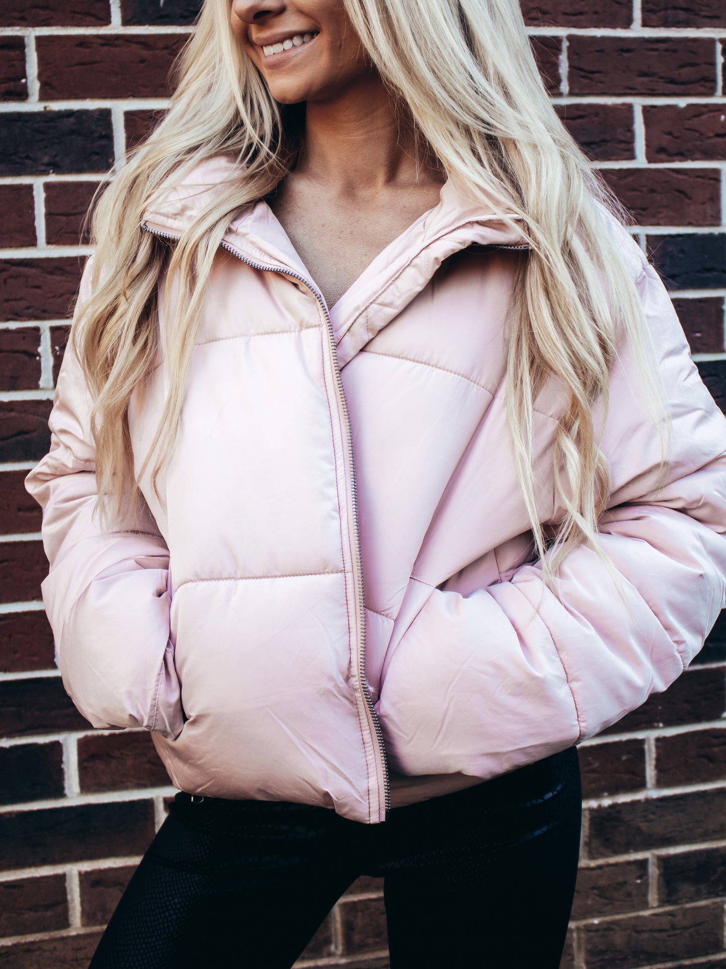 Not Your Average Puffer Jacket - Misty Rose