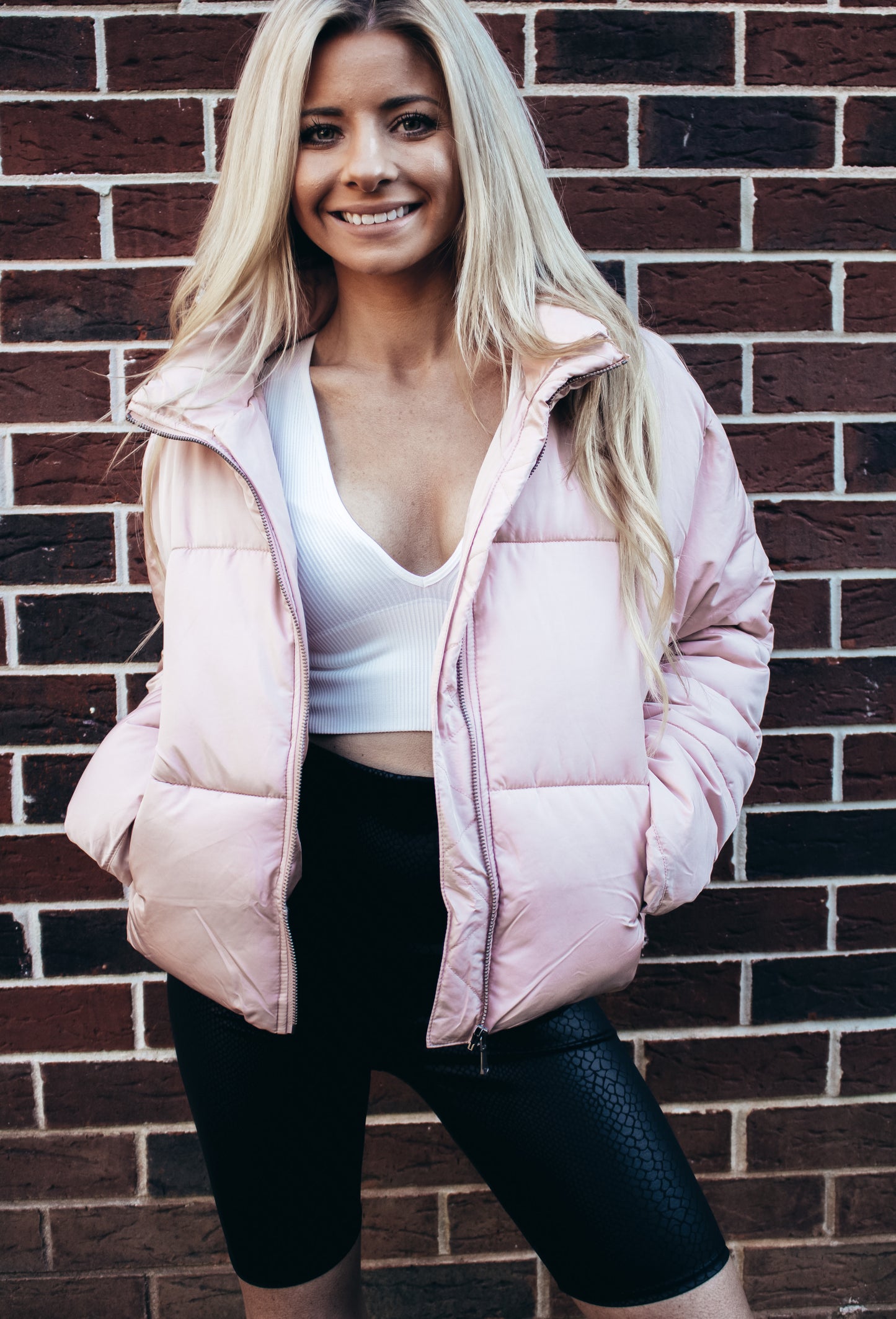 Not Your Average Puffer Jacket - Misty Rose