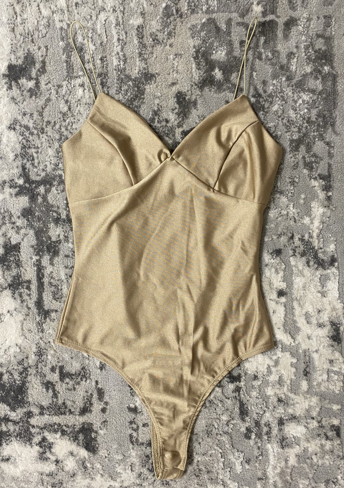 Becca Silk Bodysuit - Tan